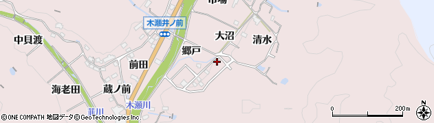 愛知県豊田市木瀬町郷戸1106周辺の地図
