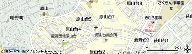 愛知県瀬戸市原山台周辺の地図