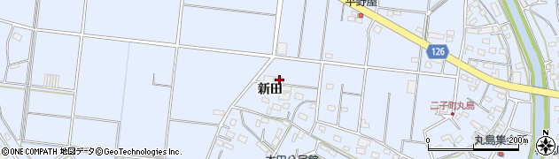 愛知県愛西市二子町新田147周辺の地図