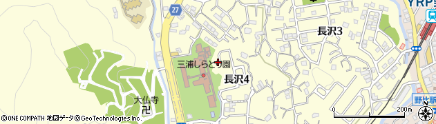 神奈川県横須賀市長沢周辺の地図