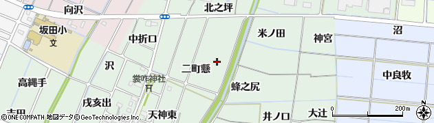 愛知県稲沢市目比町（二町懸）周辺の地図