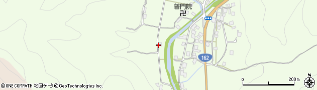 京都府京都市右京区京北上弓削町（上二反目）周辺の地図