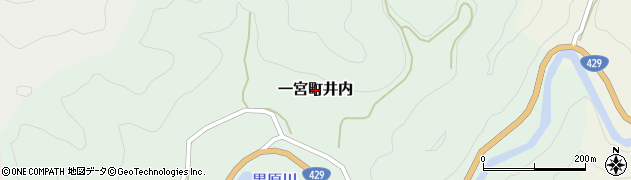 兵庫県宍粟市一宮町井内周辺の地図