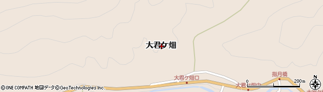 滋賀県犬上郡多賀町大君ケ畑周辺の地図