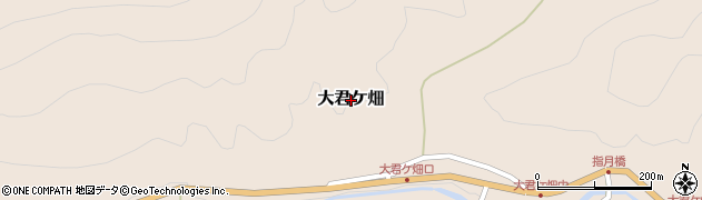 滋賀県多賀町（犬上郡）大君ケ畑周辺の地図
