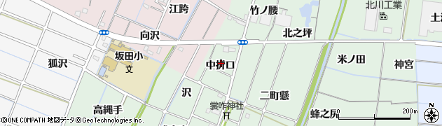 愛知県稲沢市目比町（中折口）周辺の地図