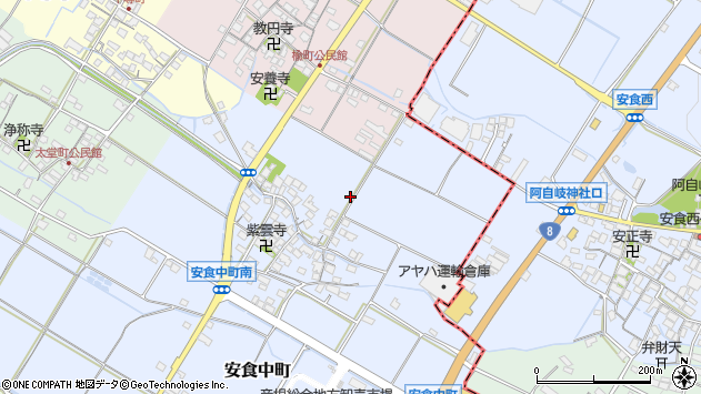 〒529-1152 滋賀県彦根市安食中町の地図