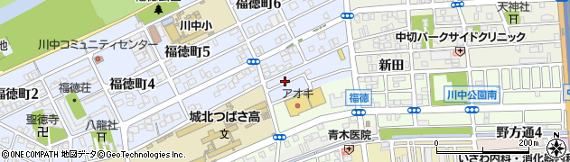愛知県名古屋市北区福徳町（色田）周辺の地図