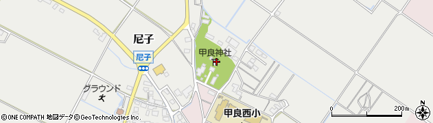 滋賀県犬上郡甲良町尼子1周辺の地図