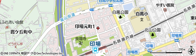 印場駅北公園周辺の地図