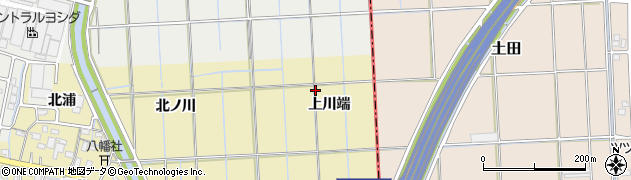 愛知県あま市方領（上川端）周辺の地図