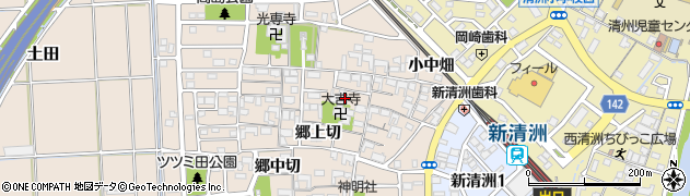 愛知県清須市土田（郷上切）周辺の地図