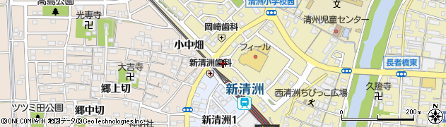愛知県清須市土田（川田）周辺の地図