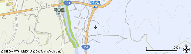 愛知県豊田市稲武町ホウシガ洞周辺の地図