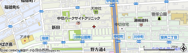 愛知県名古屋市北区中切町石原周辺の地図