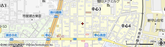愛知県名古屋市守山区幸心周辺の地図