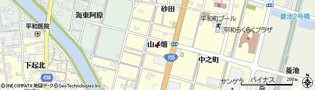 愛知県稲沢市平和町横池山ノ畑周辺の地図