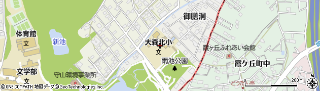 愛知県名古屋市守山区御膳洞周辺の地図
