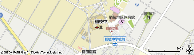 彦根市立稲枝中学校周辺の地図