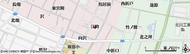 愛知県稲沢市今村町江跨周辺の地図