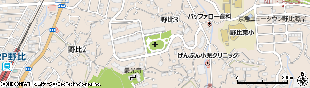 野比松葉公園周辺の地図