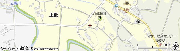 千葉県富津市上後周辺の地図