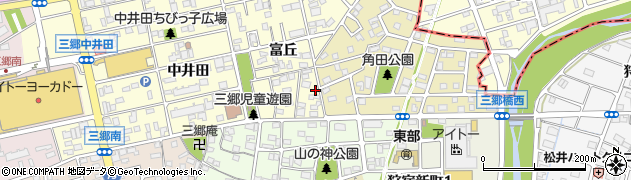 愛知県尾張旭市三郷町富丘22周辺の地図
