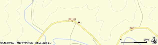 京都府南丹市日吉町四ツ谷（三段田）周辺の地図