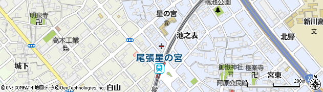 愛知県清須市阿原池之表15周辺の地図