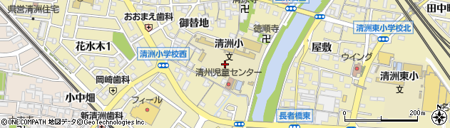 愛知県清須市清洲小塚周辺の地図