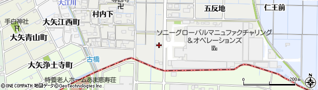 愛知県稲沢市大矢町茨島23周辺の地図