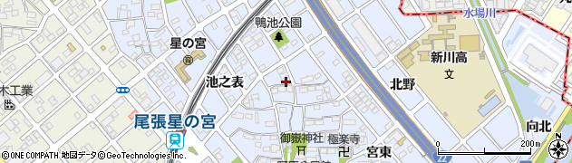 愛知県清須市阿原池之表166周辺の地図