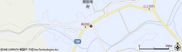 鳥取県日野郡日南町下阿毘縁601周辺の地図
