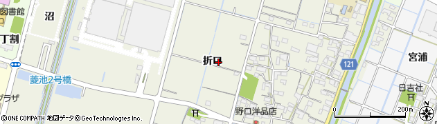 愛知県稲沢市平和町下三宅周辺の地図