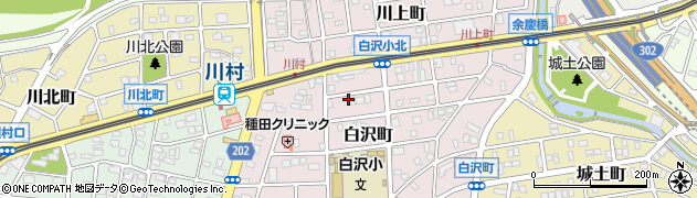 愛知県名古屋市守山区白沢町周辺の地図