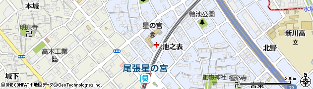 愛知県清須市阿原池之表50周辺の地図