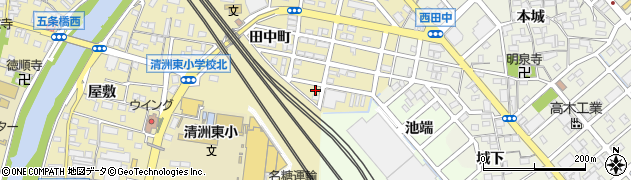 愛知県清須市清洲田中町162周辺の地図