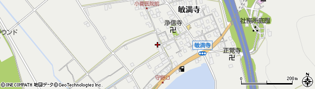 滋賀県多賀町（犬上郡）敏満寺周辺の地図