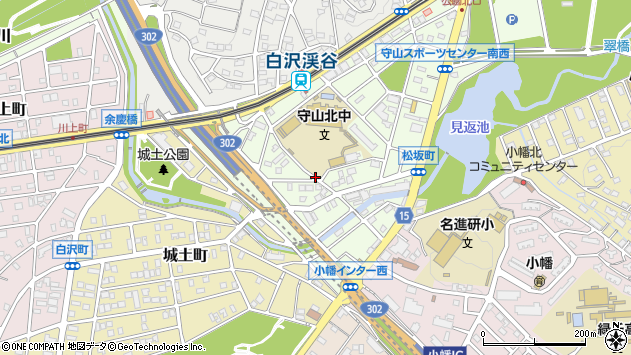 〒463-0007 愛知県名古屋市守山区松坂町の地図