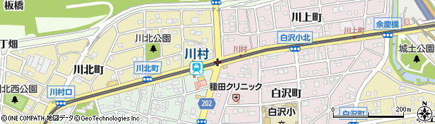 松川橋南周辺の地図