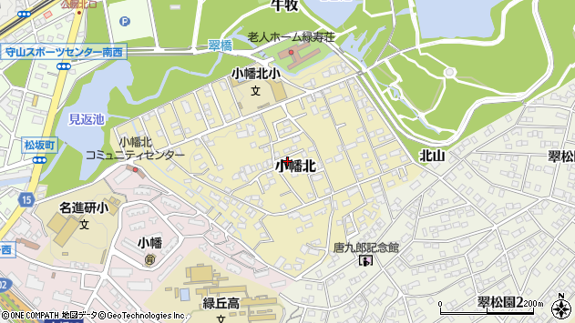 〒463-0008 愛知県名古屋市守山区小幡北の地図