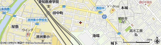 愛知県清須市清洲田中町138周辺の地図