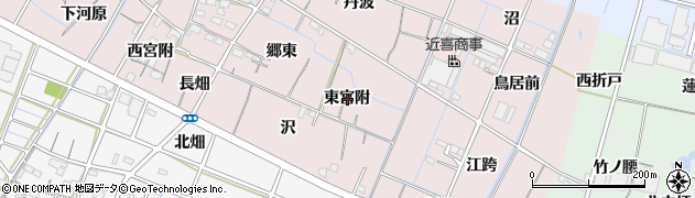 愛知県稲沢市今村町東宮附周辺の地図