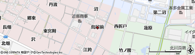 愛知県稲沢市今村町（鳥居前）周辺の地図