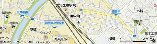 愛知県清須市清洲田中町127周辺の地図