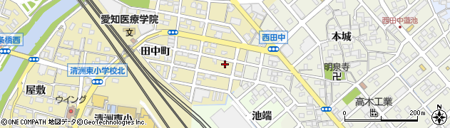 愛知県清須市清洲田中町92周辺の地図