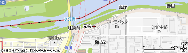 愛知県名古屋市守山区瀬古周辺の地図