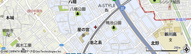 愛知県清須市阿原池之表67周辺の地図