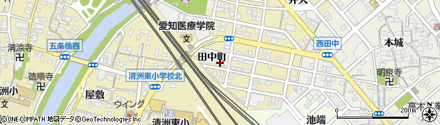 愛知県清須市清洲田中町120周辺の地図