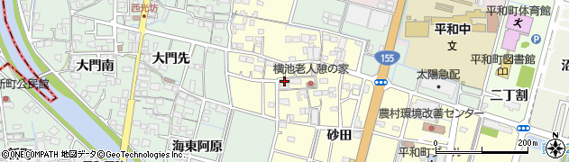 愛知県稲沢市平和町横池本田332周辺の地図